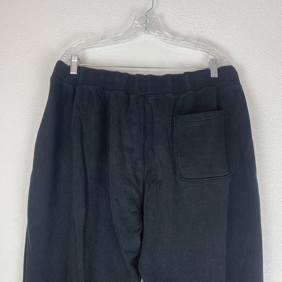 Duluth Trading Sweatpants Mens XLx30 Black Fleece Spellout Joggers Zipper - Picture 5 of 9